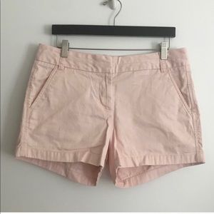 J. Crew Blush Pink Chino Shorts, 4”